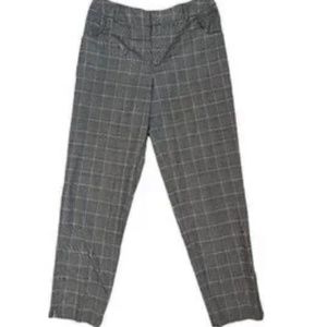 Plaid grey work pants